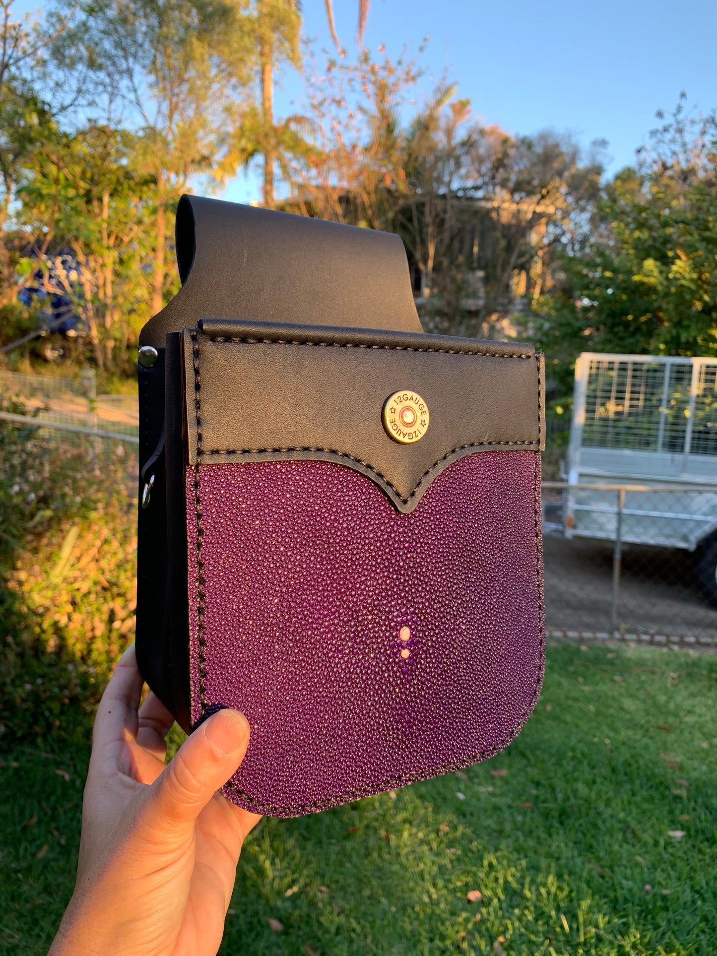 Exotic Leather Divider Pouch - Custom Order