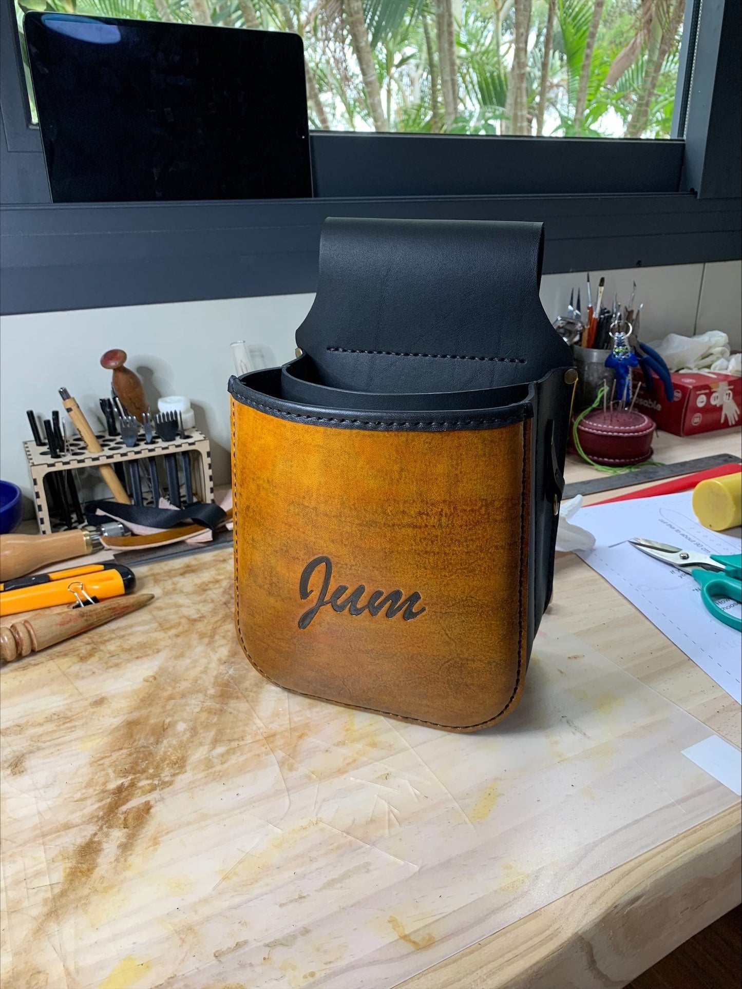 Laser image Divider Pouch - Custom Order