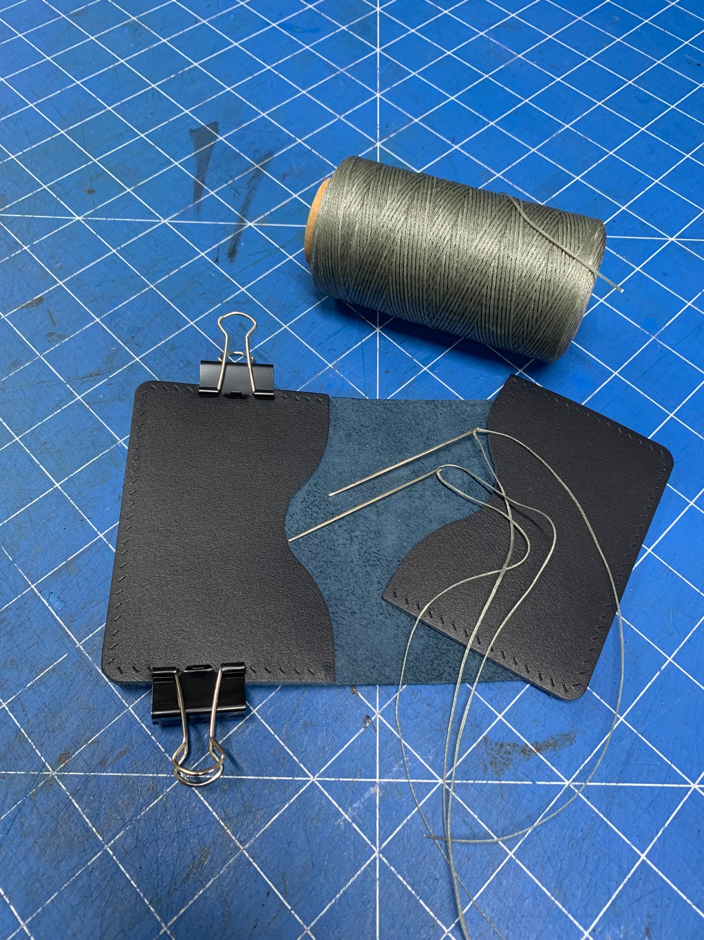 DIY Leather Kit - Fold over Leather Wallet