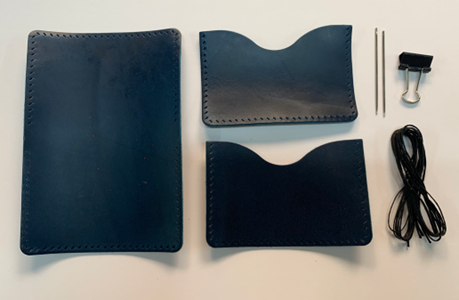 DIY Leather Kit - Fold over Leather Wallet